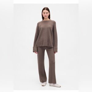 GAP Taupe Wide Leg Knit Pants